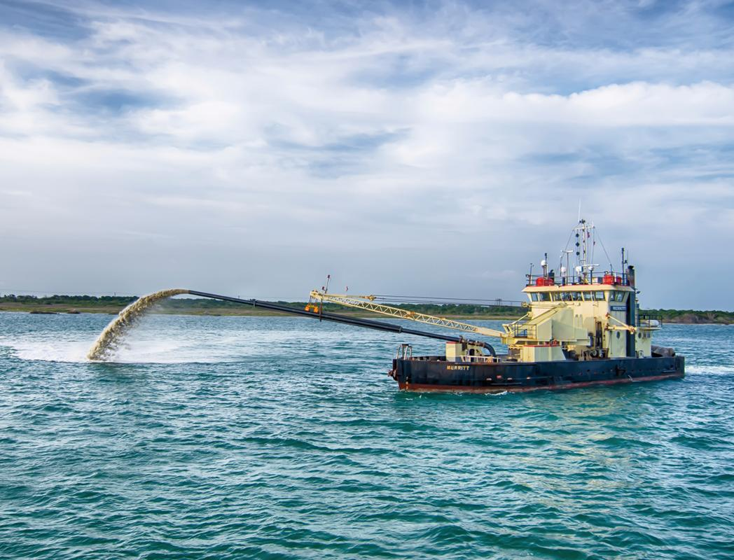 青島高新區(qū)海玉鹽場吹填